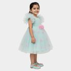 Girls' Frock, Light Green, small