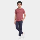Boys Pink Polo Neck Polo Boys T-Shirt, गुलाबी, small
