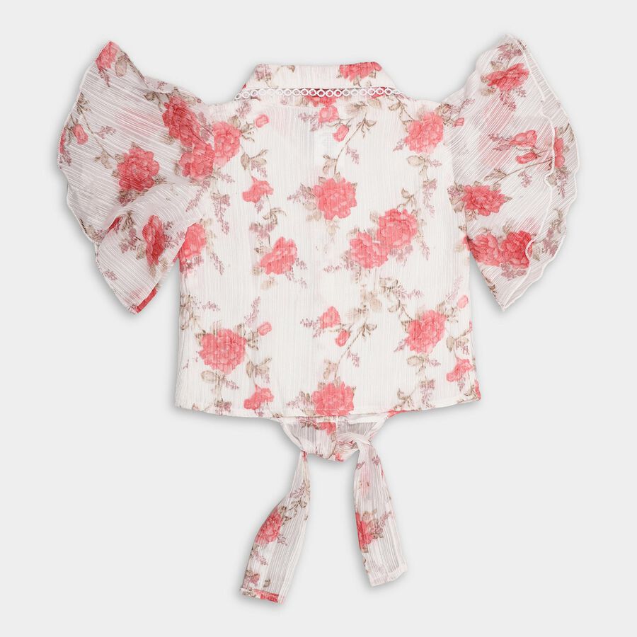 Girls' T-Shirt, सफ़ेद, large image number null