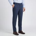 Men's Slim Fit Formal Trousers, गहरा नीला, small