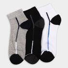 Men's Socks (Pack of 3), मिश्रित हल्का ग्रे, small