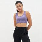 Women's Lavender Seamless Racerback Sports Bra, Lilac, small image number null