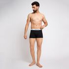 Men's 100% Cotton Trunks, Black, small