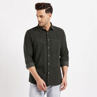Cotton Solid Casual Shirt, Olive, small image number null