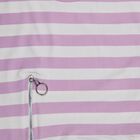 Girls' Lilac Round Neck Casual T-Shirt, लाइलेक, small
