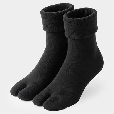 Women's Black Regular Fit Toe Pack of 1 Socks