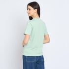 Ladies' Round Neck T-Shirt, हल्का हरा, small