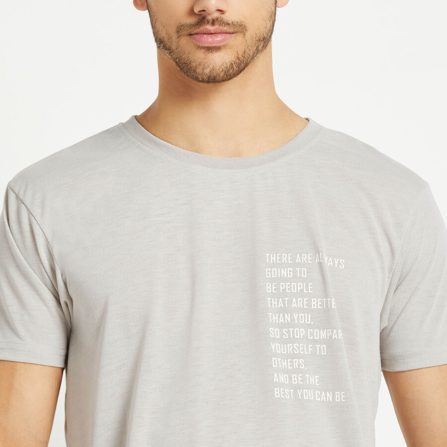 Round Neck T-Shirt, Light Grey, large image number null