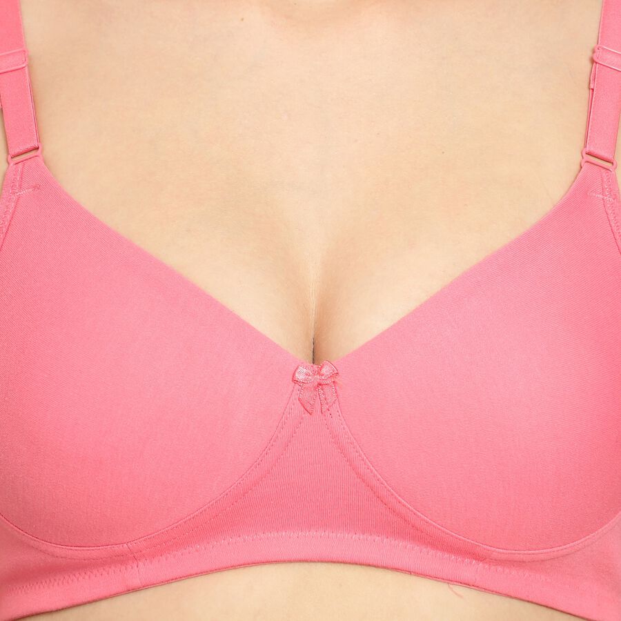 Ladies' Non-Padded Bra, Coral, large image number null