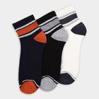 Men's Socks (Pack of 3), Black, small