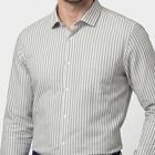 Men's Sage Green Slim Fit Formal Shirt, हल्का हरा, small