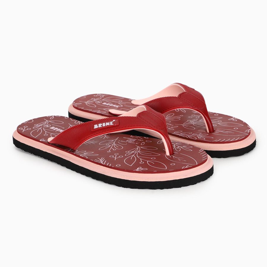 Ladies' Slipper, मरून, large