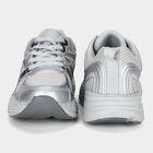 Men's Grey Lace-Up Sneakers, ग्रे, small