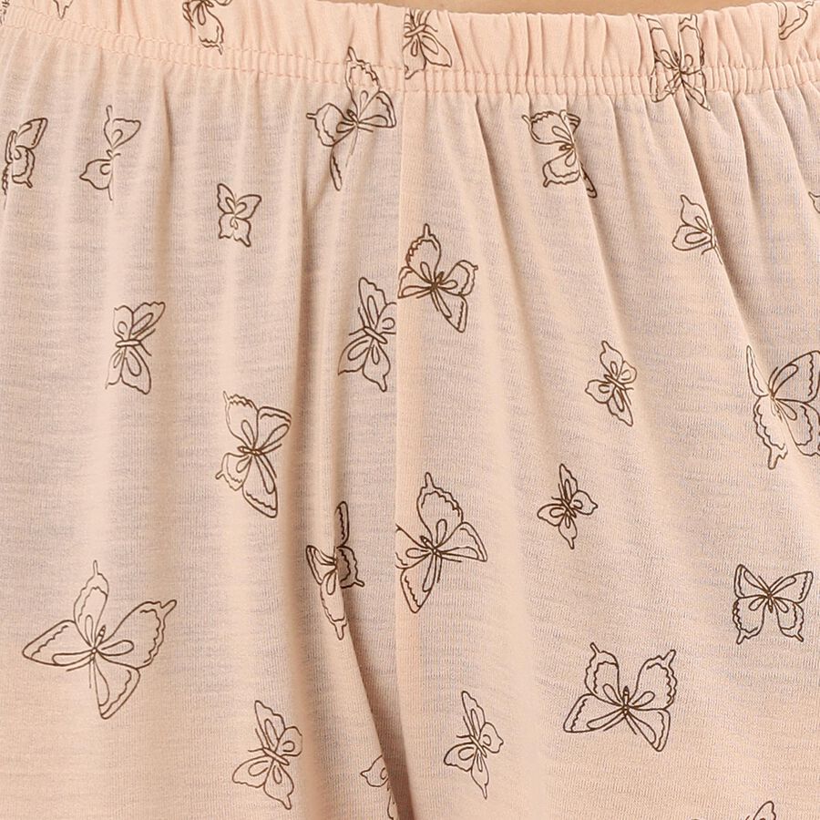 Women's All Over Printed Full Length Pyjama, गहरा पीला, large