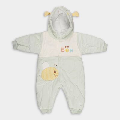 Infants Pastel Mint Green and Cream Hooded Casual Hipster Set