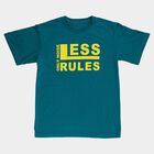 Boys' Half Sleeves T-Shirt, गहरा हरा, small