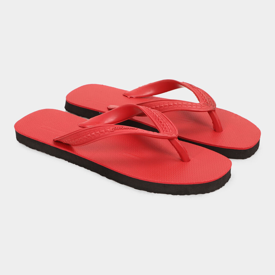 Men's Slippers, Red, large image number null