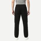 Men's Black Slim Fit Cargo Trousers, Black, small