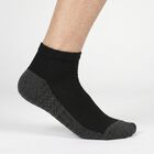 Men's Melange Light Grey Regular Fit Textured Pack of 3 Socks, मिश्रित हल्का ग्रे, small