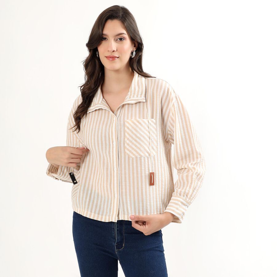 Ladies' Shirt, Beige, large image number null