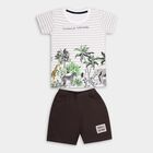 Boys' 100% Cotton Woven Baba Suit , ऑफ व्हाइट, small image number null