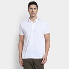 Men's Collared Half Sleeves T-Shirt, White, small image number null