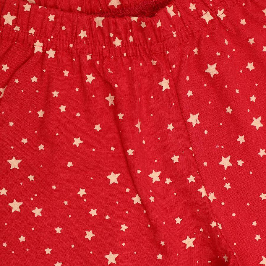 Girls' 100% Cotton Capri Set , पीच, large image number null