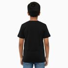 Boys' Half Sleeves T-Shirt, Black, small