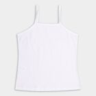 Girls' 100% Cotton Vest (Pack of 2), Off White, small image number null