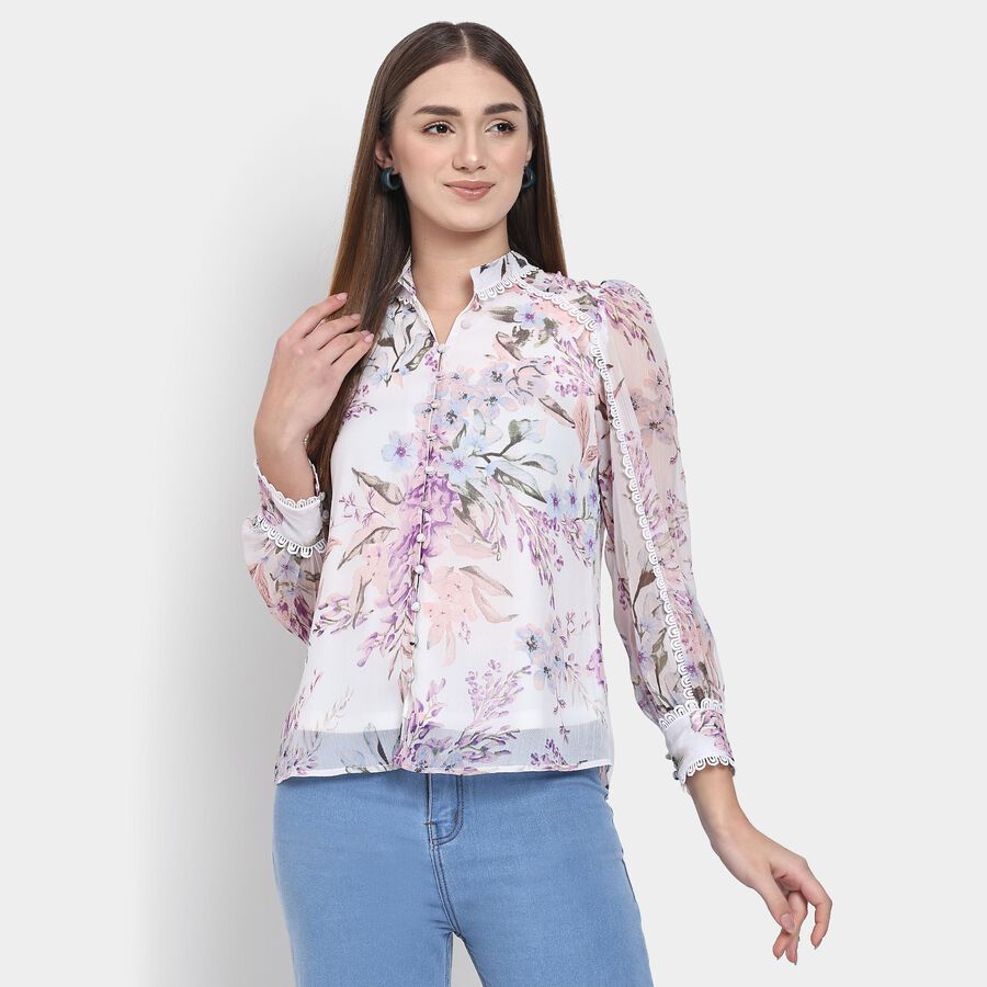 Ladies' Shirt , ऑफ व्हाइट, large image number null