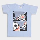 Boy's Cotton Half Sleeves T-Shirt, Light Blue, small image number null