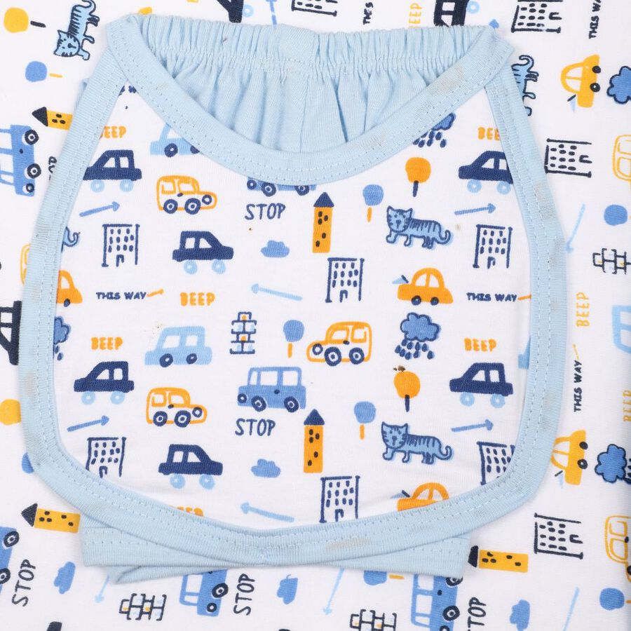 Infants' Cotton Gift Set, Light Blue, large image number null