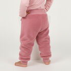 Girls Dusty Rose Fleece Owl Embroidered Pyjama, गुलाबी, small image number null