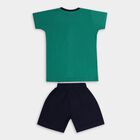 Boys' 100% Cotton Knit Baba Suit, गहरा हरा, small image number null