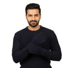Men's Gloves, नेवी ब्लू, small
