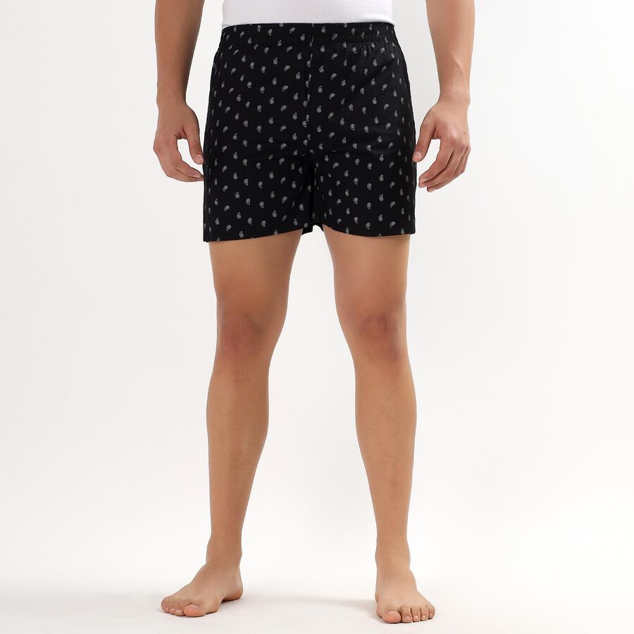 Men's 100% Cotton Boxers , Black, large image number null