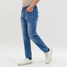 Men's Light Blue Slim Fit Classic Jeans, Mid Blue, small image number null