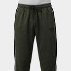 Men's Olive Regular Fit Cotton Blend Track Pants, Olive, small