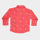 Infants Cotton Printed Casual Shirt, Red, small image number null