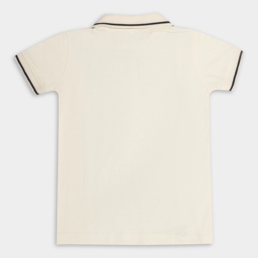 Boys' 100% Cotton Half Sleeves T-Shirt , Black, large image number null
