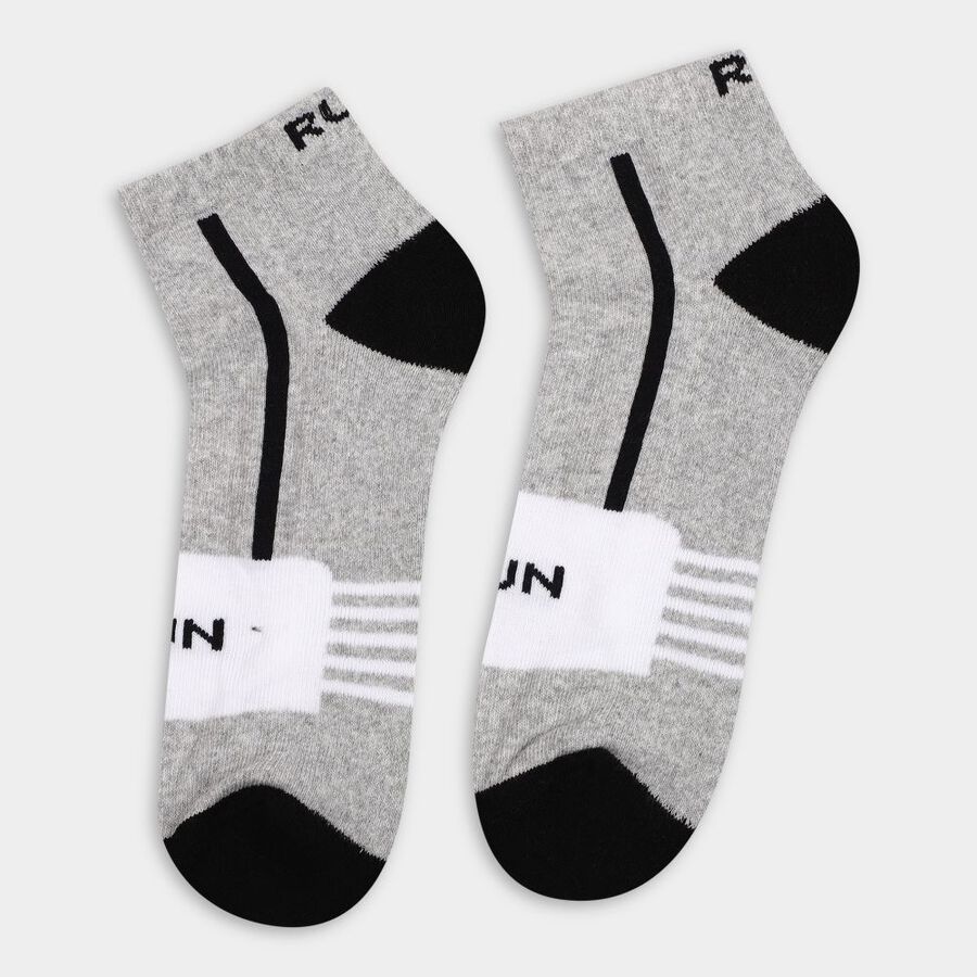 Men's Socks (Pack of 2), मिश्रित हल्का ग्रे, large
