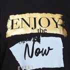 Ladies' 100% Cotton Crop  Top, Black, small image number null