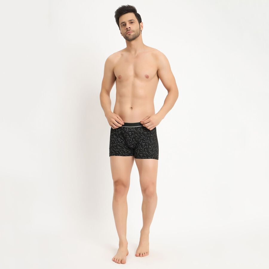 Men's 100% Cotton Trunk, काला, large image number null