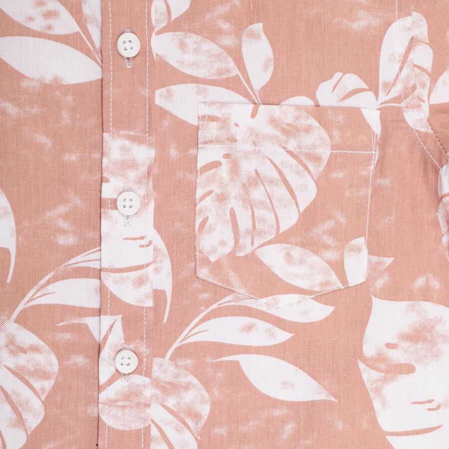 Boys' 100% Cotton Casual Shirt, Peach, large image number null