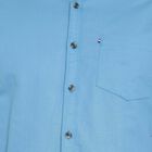 Cotton Solid Casual Shirt, Mid Blue, small image number null