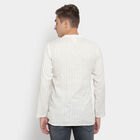 Printed Mandarin Collar Kurta, Off White, small image number null