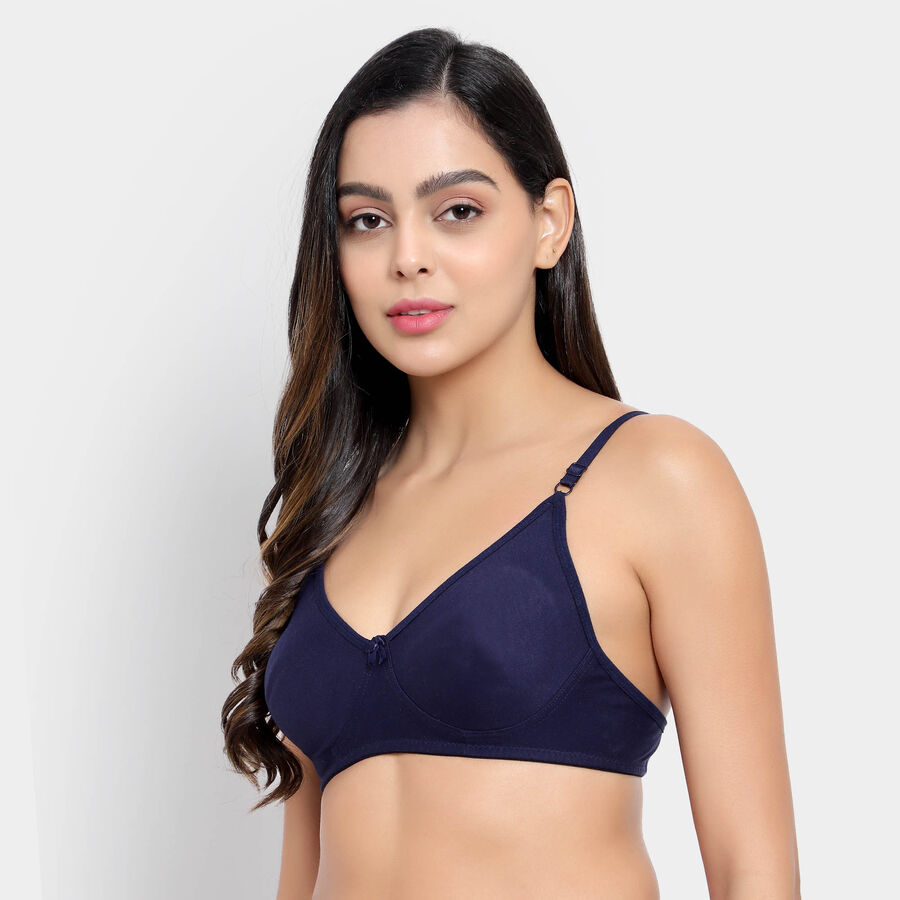 Solid Bra, नेवी ब्लू, large image number null