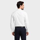 Men's White Regular Collar Regular Fit Formal Shirt, सफ़ेद, small