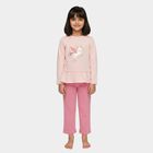 Girls Light Pink Round Neck Casual Hipster Set, हल्का गुलाबी, small image number null