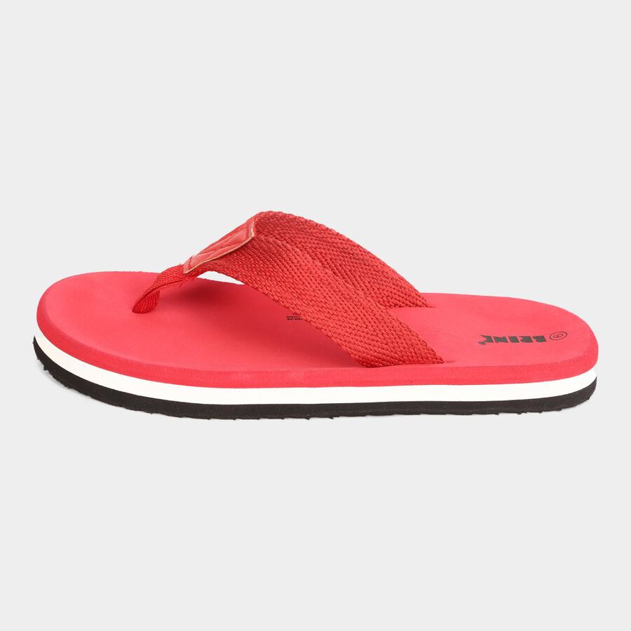 Men's Slippers, Red, large image number null